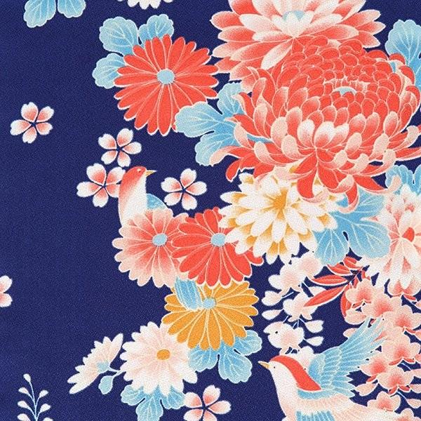 定価17900円セール開催中！振袖 レンタル 成人式 結婚式 青 菊と