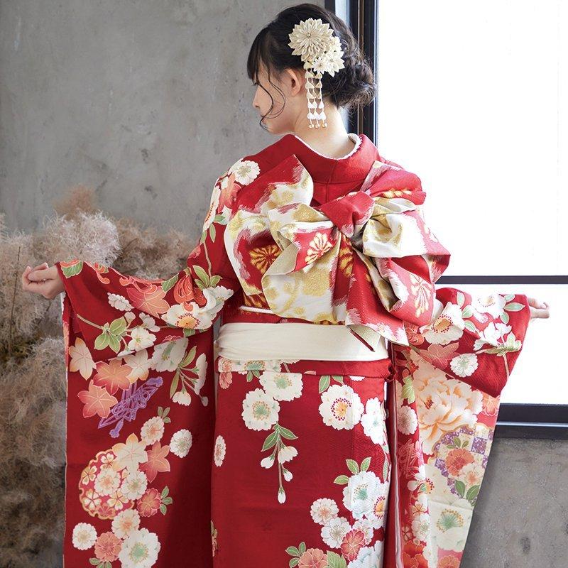 重ね打掛け　赤　正絹　着物　成人式　結婚式 重ね打掛け 赤 正絹 着物 成人式 結婚式
