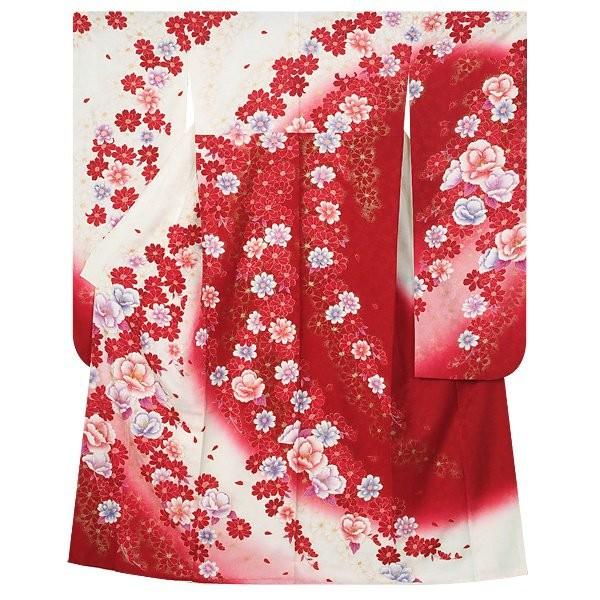 振袖 レンタル 成人式 結婚式 白 花連歌(絹)12月〜1月利用 対応身長154〜165cm RS1356の画像