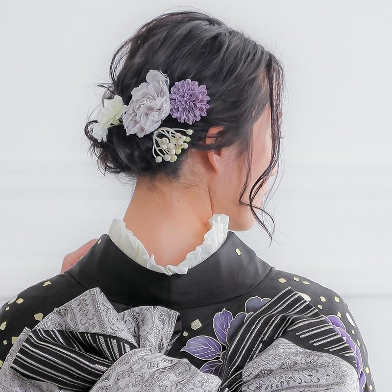 振袖 レンタル 成人式 結婚式 黒 枝垂桜に牡丹(絹)12月〜1月利用 対応