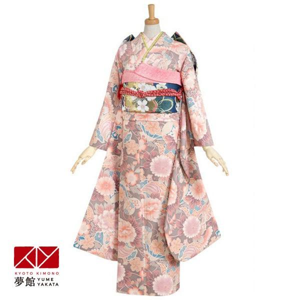 振袖 レンタル 成人式 結婚式 オフグレー 花々宝尽くし ツモリチサト12月〜1月利用 対応身長147〜154cm RS151