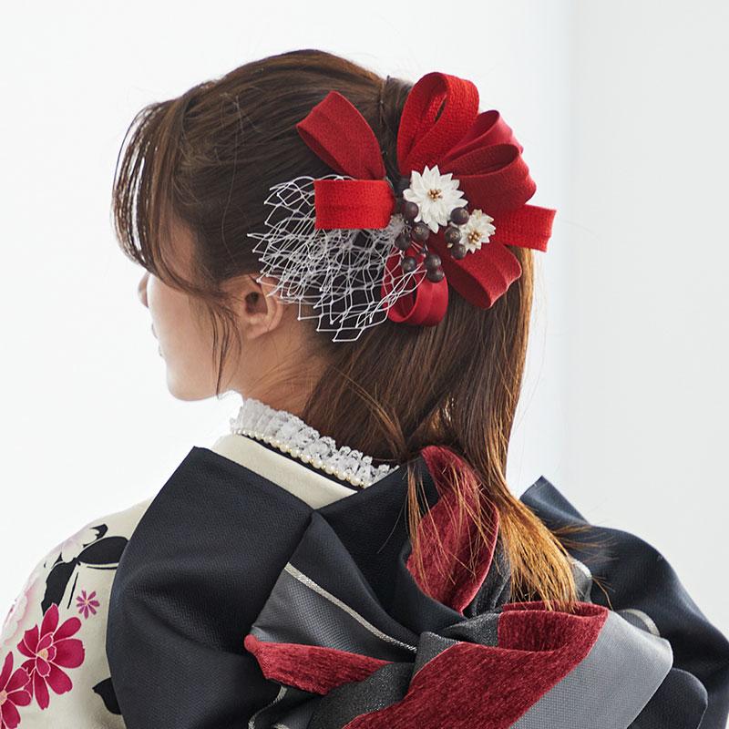 振袖 レンタル 成人式 結婚式 黒白 花と蝶(絹) 一点物12月〜1月利用