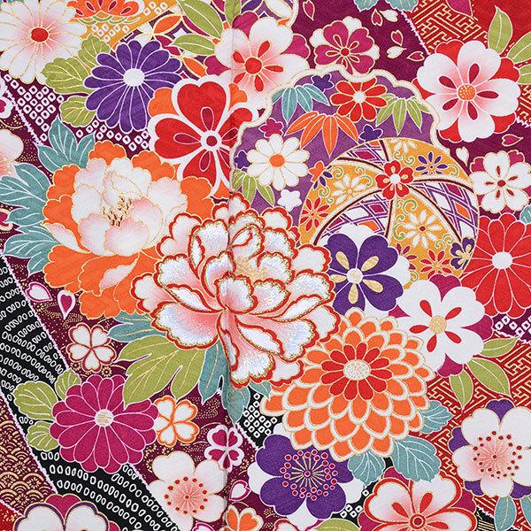 【通常品】 振袖 レンタル 成人式 結婚式 赤 花尽くし（絹） 一点物12月〜1月利用 対応身長154〜165cm RS1701 【DG1508541510】(55080円)