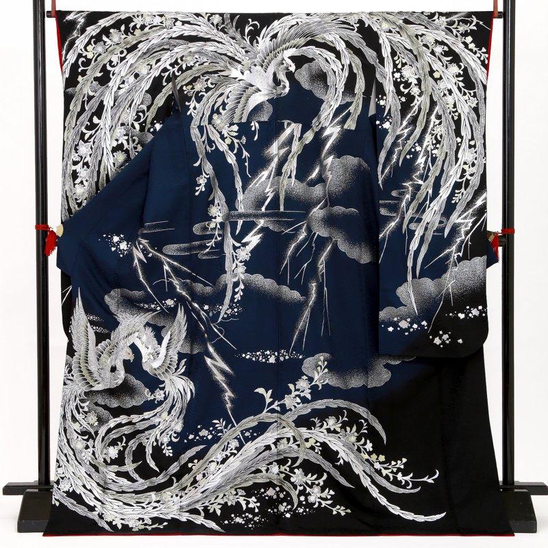 410z5〇高身長な方 振袖 総絞り 鳥 鳳凰 鶴 孔雀〇美品 成人式 結婚式 410z5〇高身長な方 振袖 総絞り 鳥 鳳凰 鶴 孔雀〇美品