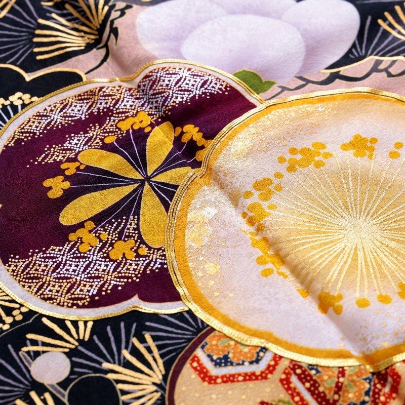 匿名配送 振袖 レンタル 成人式 結婚式 ピンクベージュ 松に吉祥花（R1990）Vサンク 12月〜1月利用 対応身長165〜169cm RS2019 【CEG2957923293】(108000円)