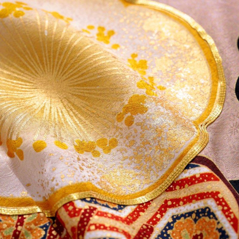 匿名配送 振袖 レンタル 成人式 結婚式 ピンクベージュ 松に吉祥花（R1990）Vサンク 12月〜1月利用 対応身長165〜169cm RS2019 【CEG2957923293】(108000円)