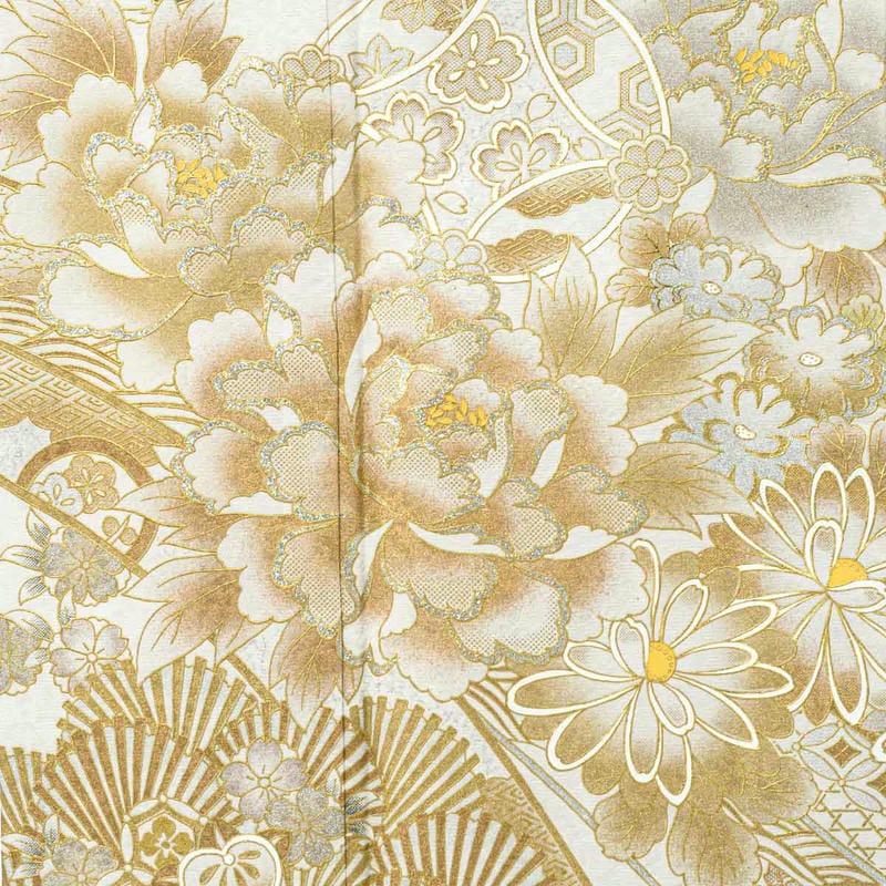 振袖 レンタル 成人式 結婚式 白金 牡丹に松竹梅12月〜1月利用 対応