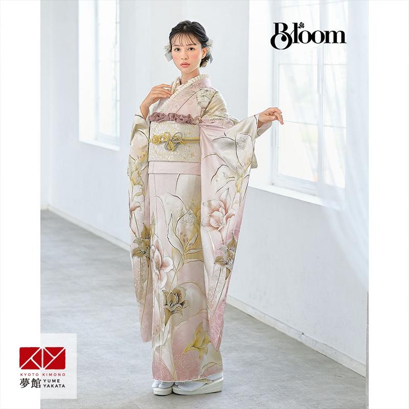 振袖 レンタル 成人式 結婚式 淡ピンク カサブランカ Bloom12月〜1月