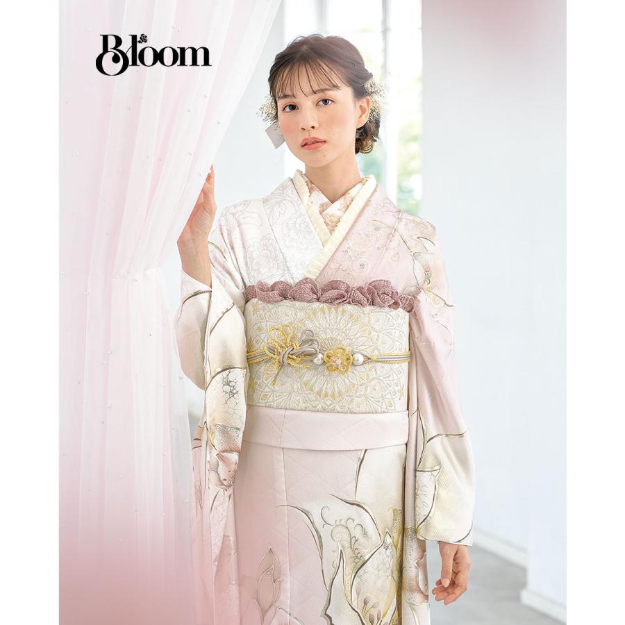 振袖 レンタル 成人式 結婚式 淡ピンク カサブランカ Bloom12月〜1月