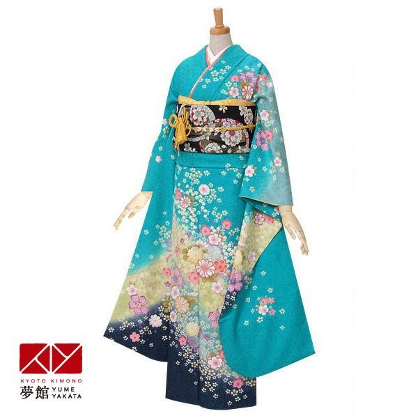 振袖 豪華 銀通し 金駒 絞り染 金彩 紋意匠 桜 身丈168cm 撥水