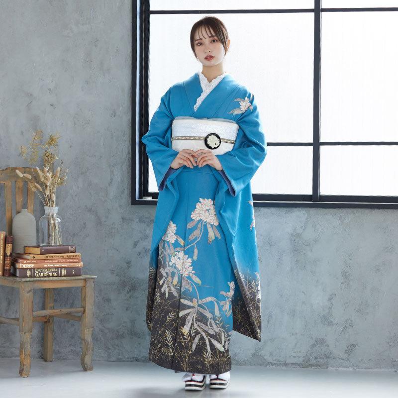 値下げ 希望価格 振袖 セット 定価59600円セール開催中！振袖 レンタル 成人式 結婚式 ブルー