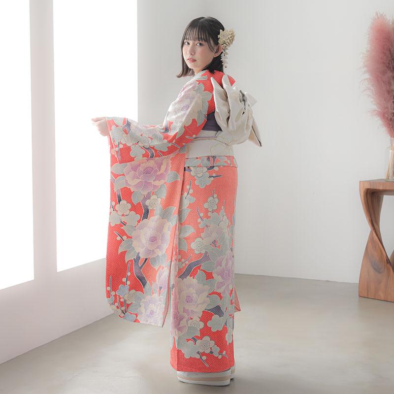 501aj54◎振袖＆袋帯 総絞り 梅 成人式 結婚式 十三参り◎ 楽天市場】[3万円均一SALE]【成人式 振袖 レンタル】RS329 正絹