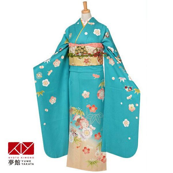 未仕立て 振袖 単品「象牙色地 熨斗取りに菊」日本製 仮絵羽 振り袖 正絹 着物 レディース 成人式 結婚式 結納 パーティー 晴れ着【メール便不可】 未仕立て 振袖 単品「象牙色地 熨斗取りに菊」日本製 仮絵羽 振り袖