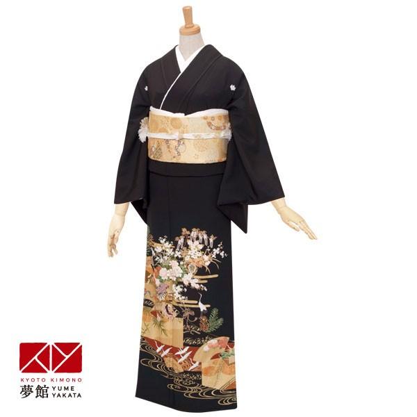 ブランド登録なし - 黒留袖 賃借  華燭の典 訳あり 壊れ易いと西洋紙長閑やかさ絵 貸御召しもの フルセット 相応う身たけ147〜159糎 T046