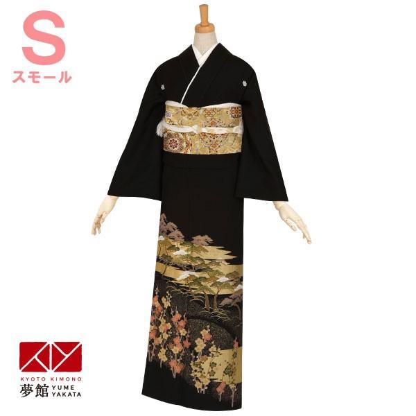 ブランド登録なし - 黒留袖 賃借  御芽出度 松林に紅梅(S) 貸お召しもの フルセット 相応う身の長141〜154珊 T127 レディースファッション-レンタル-レンタル、各種サービス