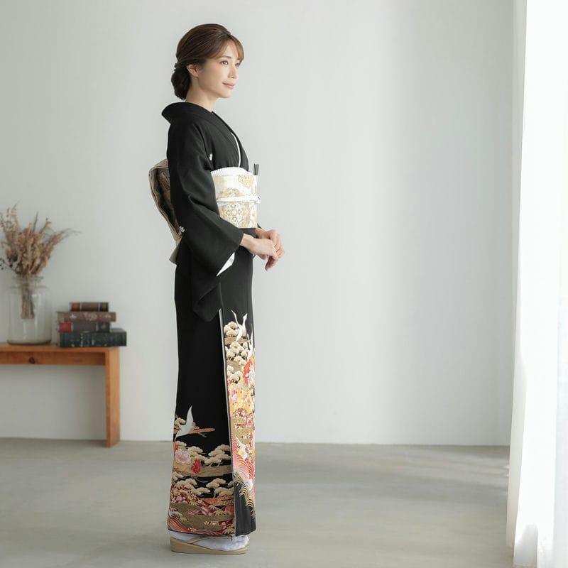 モノトーン 鶴 梅 流水紋 刺繍 振袖 帯2点セット モノトーン 鶴 梅 流水紋 刺繍 振袖 帯2点セット - メルカリ