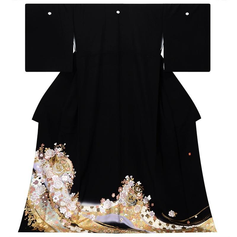 YUMI KATSURA（ユミカツラ） 黒留袖 レンタル 桂由美 結婚式 刺繍 薔薇