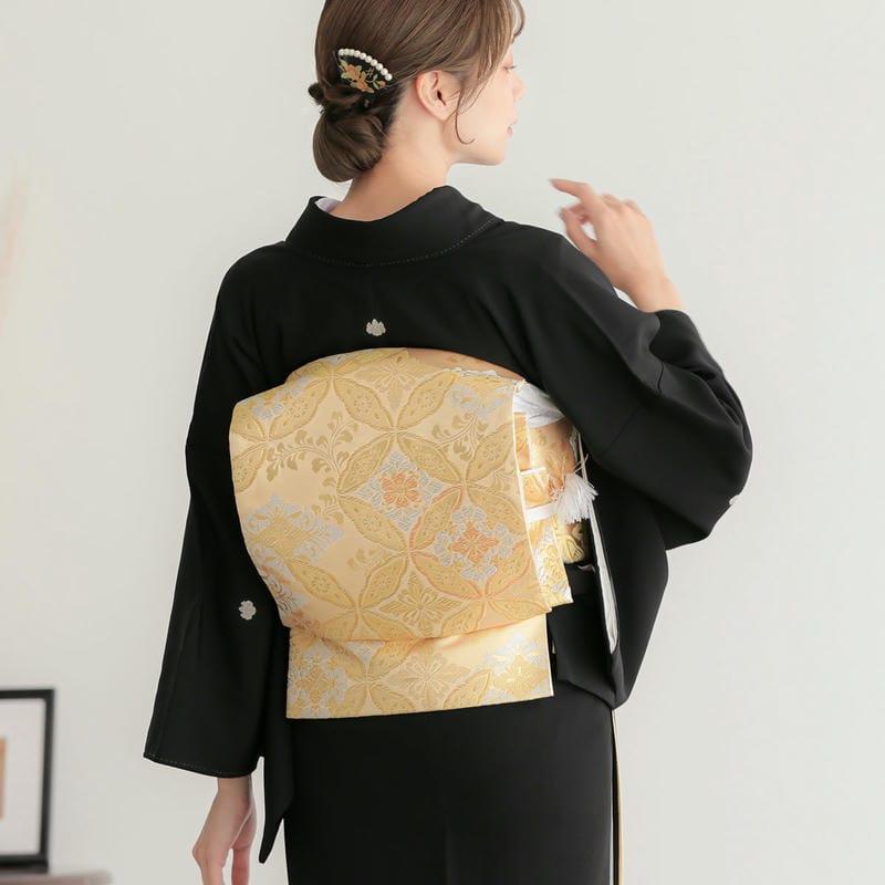 YUMI KATSURA 黒留袖 レンタル 桂由美 結婚式 青ぼかし 御所車に