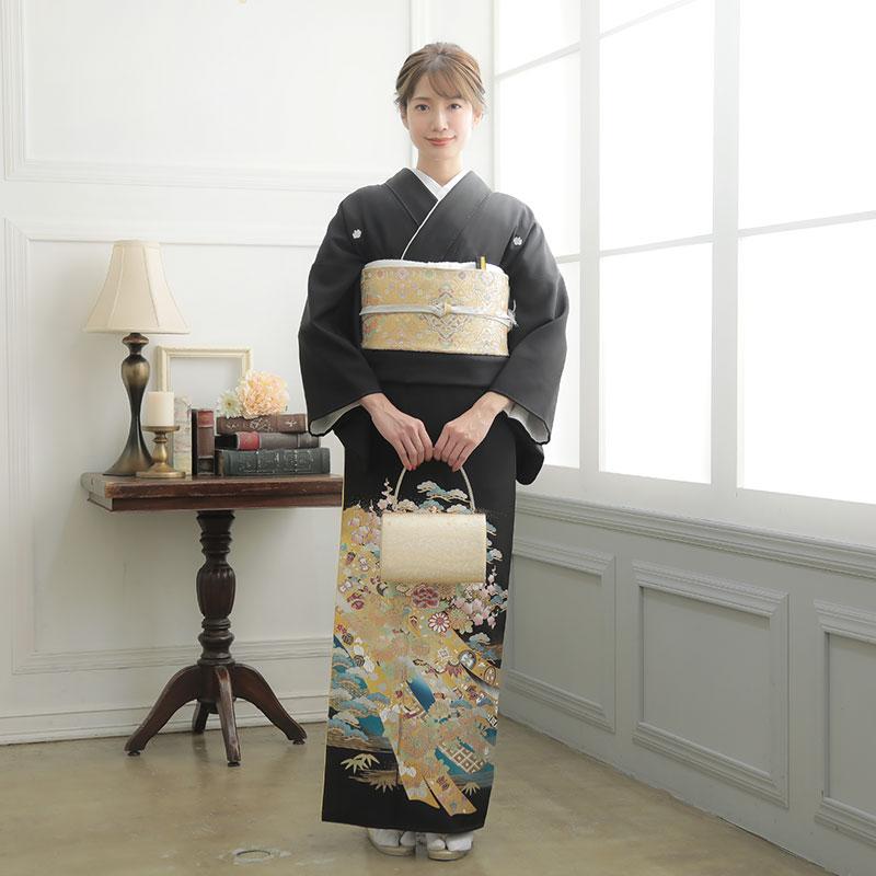 YUMI KATSURA（ユミカツラ） 黒留袖 レンタル 桂由美 結婚式 ブルー 貝