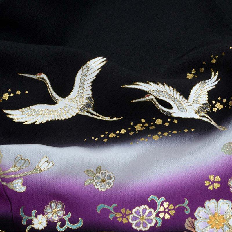 YUMI KATSURA（ユミカツラ） 黒留袖 レンタル 桂由美 結婚式 刺繍 紫