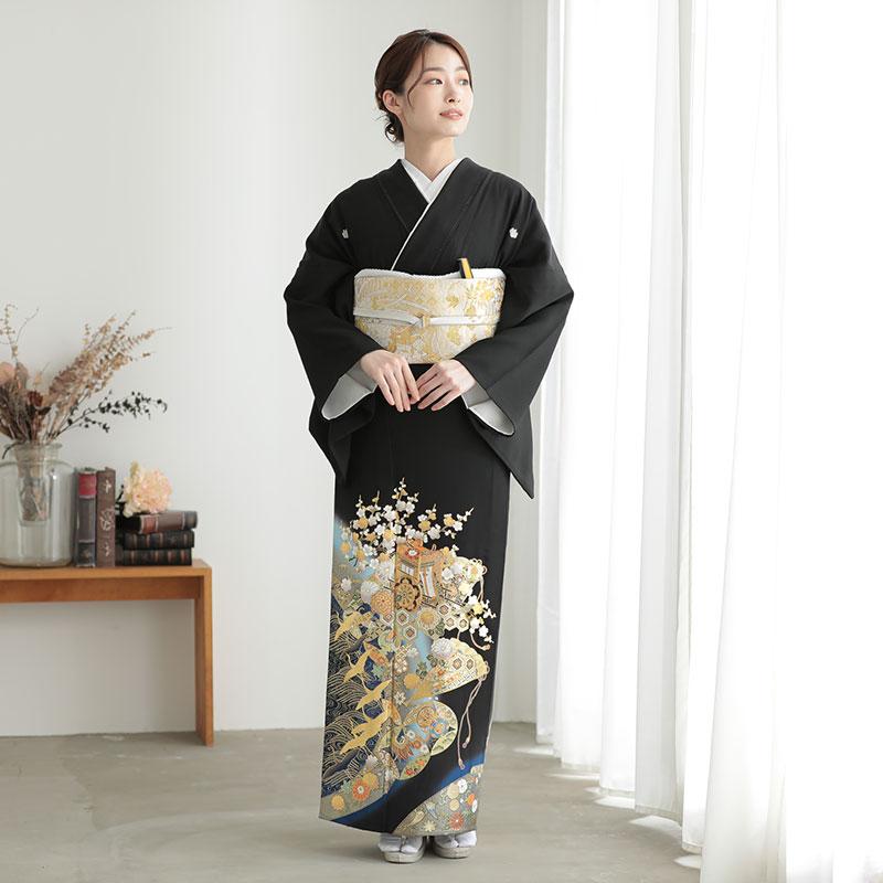 YUMI KATSURA（ユミカツラ） 黒留袖 レンタル 夏用 単衣 桂由美 結婚式
