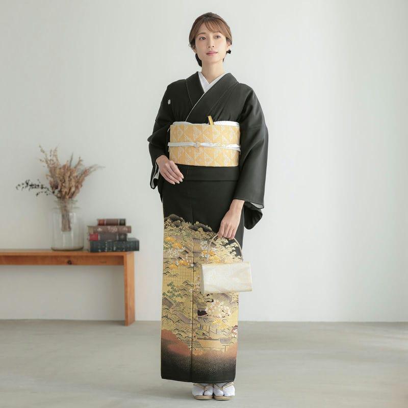 YUMI KATSURA（ユミカツラ） 黒留袖 レンタル 桂由美 結婚式 平安文様