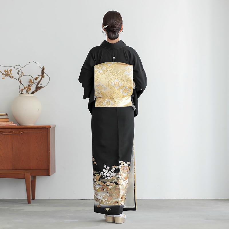 YUMI KATSURA（ユミカツラ） 黒留袖 レンタル 桂由美 結婚式 刺繍 貝桶
