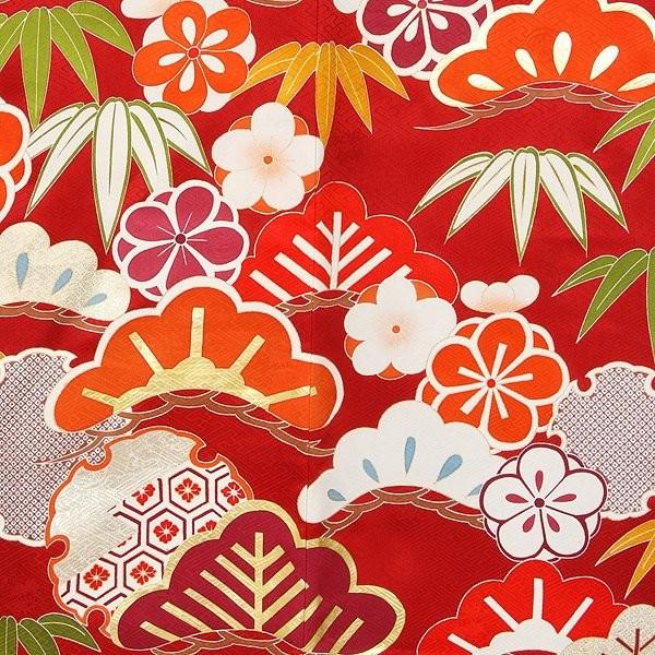 花嫁衣裳 引き振袖 大振袖 レンタル 安い 結婚式 婚礼 赤 雪輪松竹梅 ホテル・式場への配送OK W010 | ブランド登録なし | 02