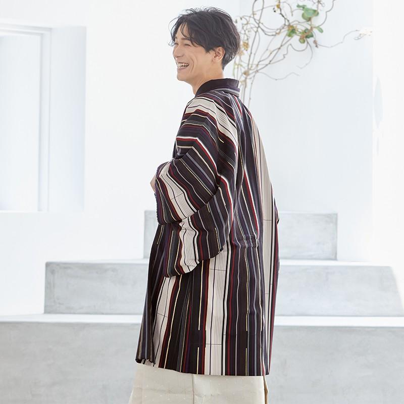 紋付袴 男 レンタル 結婚式 式典 CIAOPANIC 黒 縦縞×柄袴 卒業式 紋付袴 男 レンタル 結婚式 式典 CIAOPANIC 黒 縦縞×柄袴 卒業式