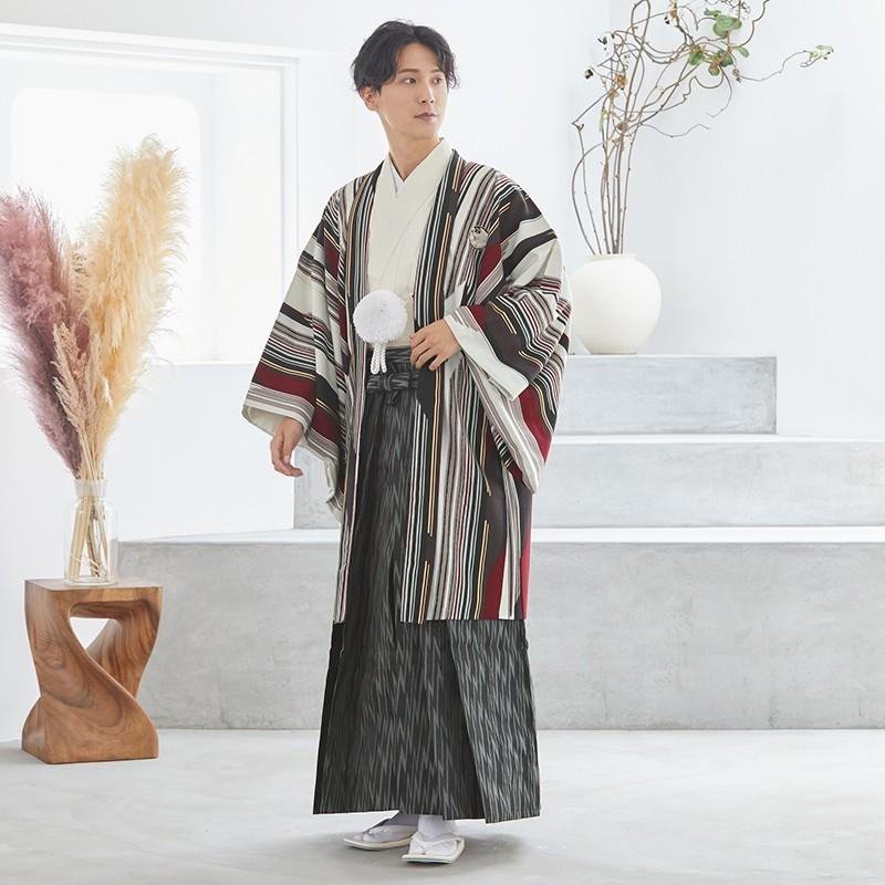 2月〜12月利用 紋付袴 男 レンタル 結婚式 式典 ジャパンスタイル 薄