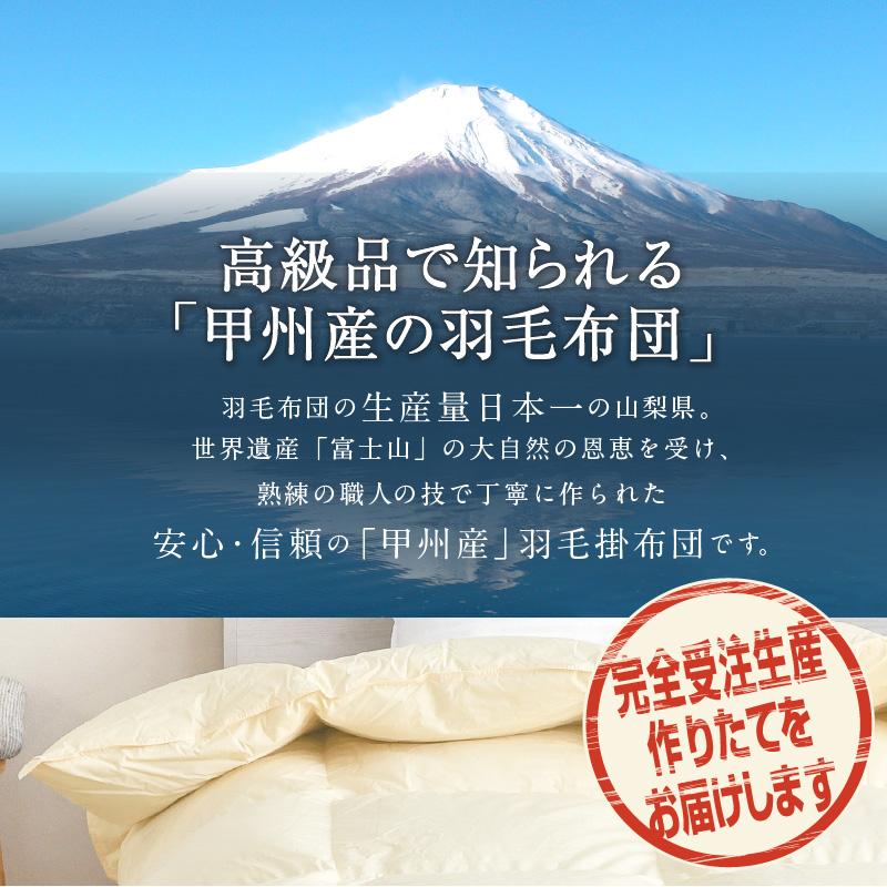 羽毛布団 シングル ロング 日本製 ハンガリー産 マザーホワイトグース
