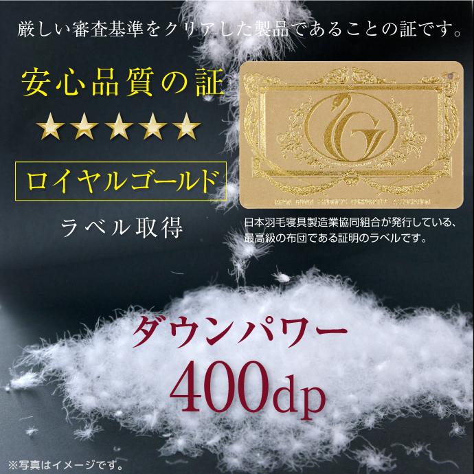 羽毛布団 セミダブル ロング フランス産 マザーホワイトダック ダウン