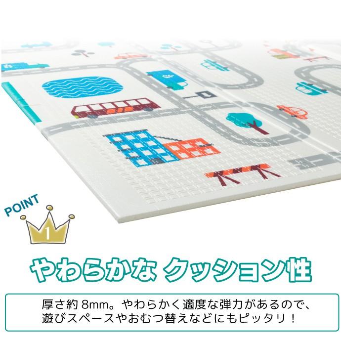 プレイマット 148×196cm 折りたためる クッションマット 選べる4柄