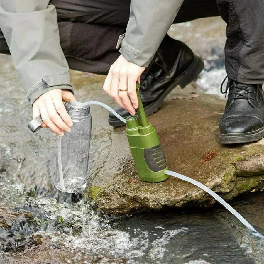携帯浄水器 非常用浄水器 アウトドア浄水器 羅針盤付き 濾過器