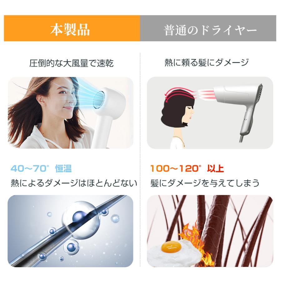 ドライヤー 高速ドライヤー 静音 恒温 低温速乾 マイナスイオン 21m/s
