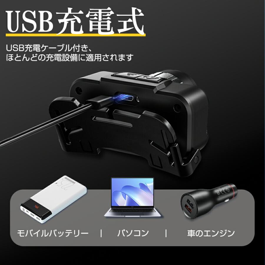 ヘッドライト 充電式 LED 電池式 作業用 軽量 エナジャイザー 登山