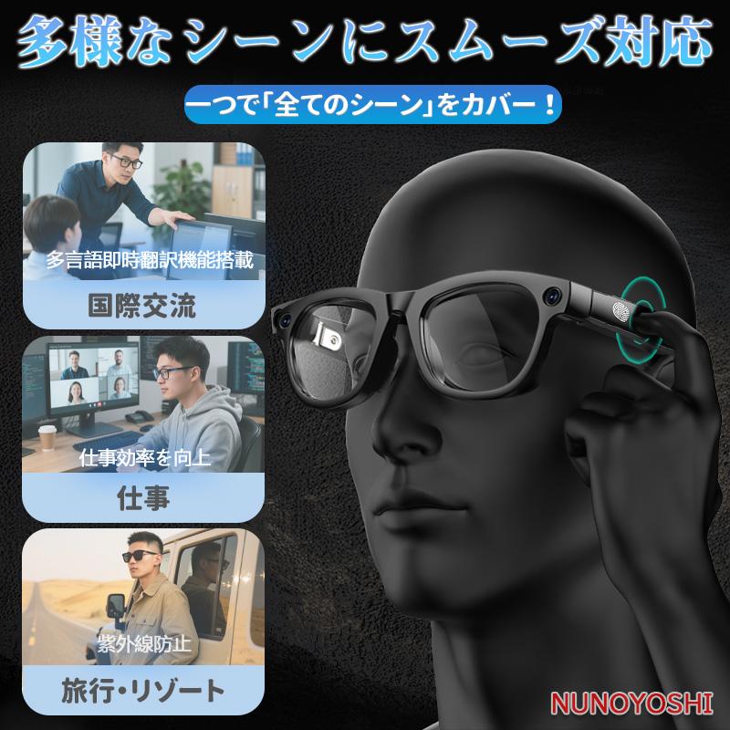 スマートグラス 通話機能 タクトスイッチ操作 防振技術 AI大型