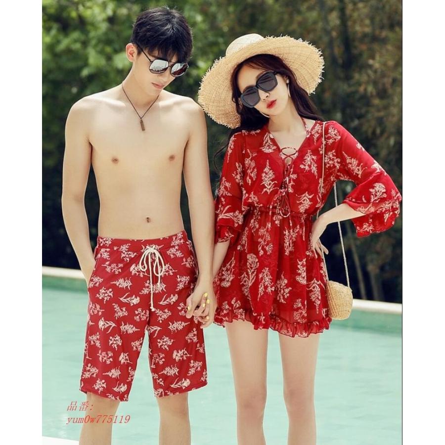 在庫限り メンズ水着 ビーチ ご夫婦 新作 スイムウェア ペアルック カップル 旅行 レディースビギニ3点セット かわいい サーフパンツ セクシー 体型カバー 水着 みずぎ 正規店仕入れの Www Agwauk Com