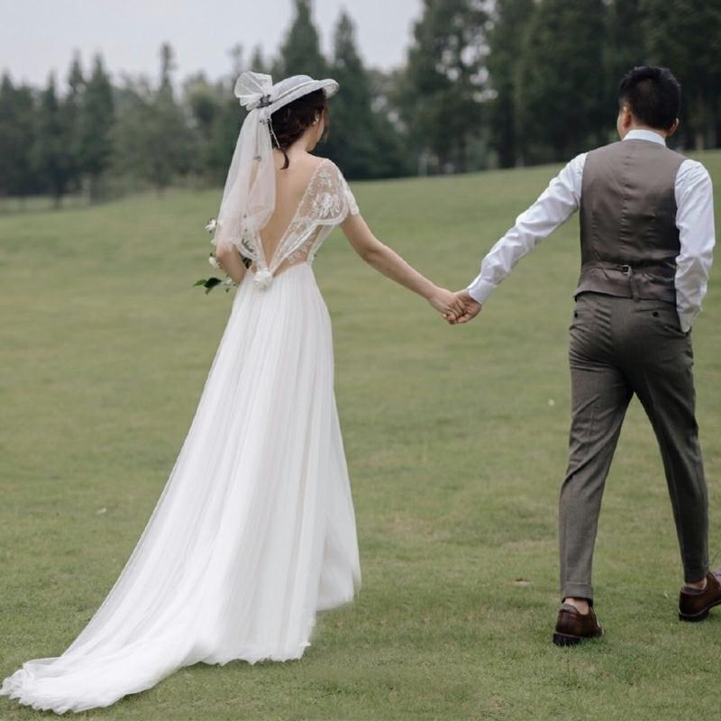 純国産 日本製 ウェディングドレス 結婚式 前撮り 後撮り 発表会 Vネック パーティードレス ビーチフォト 演奏会 披露宴 フォトウエディング 二次会 スレンダー アウトレット 格安通販 Htvnepal Com