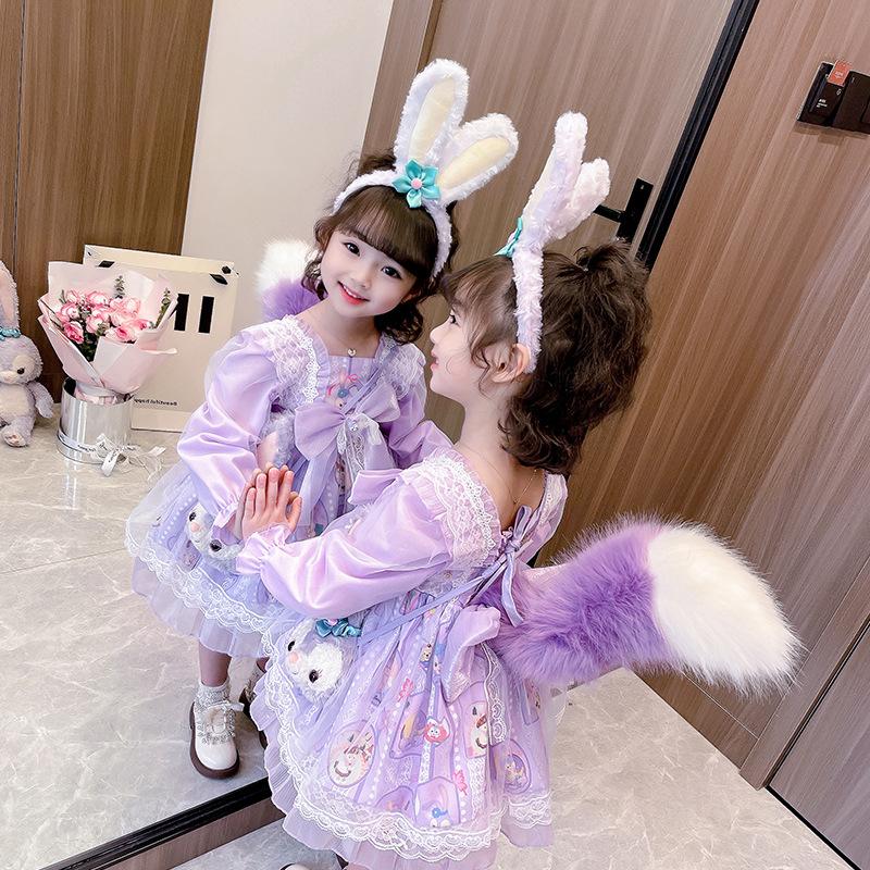 リーナ・ベル コスプレ 子供用 ステラコスプレ ディズニー 長袖 リーナ・ベル コスプレ 子供用 ステラコスプレ ディズニー 長袖