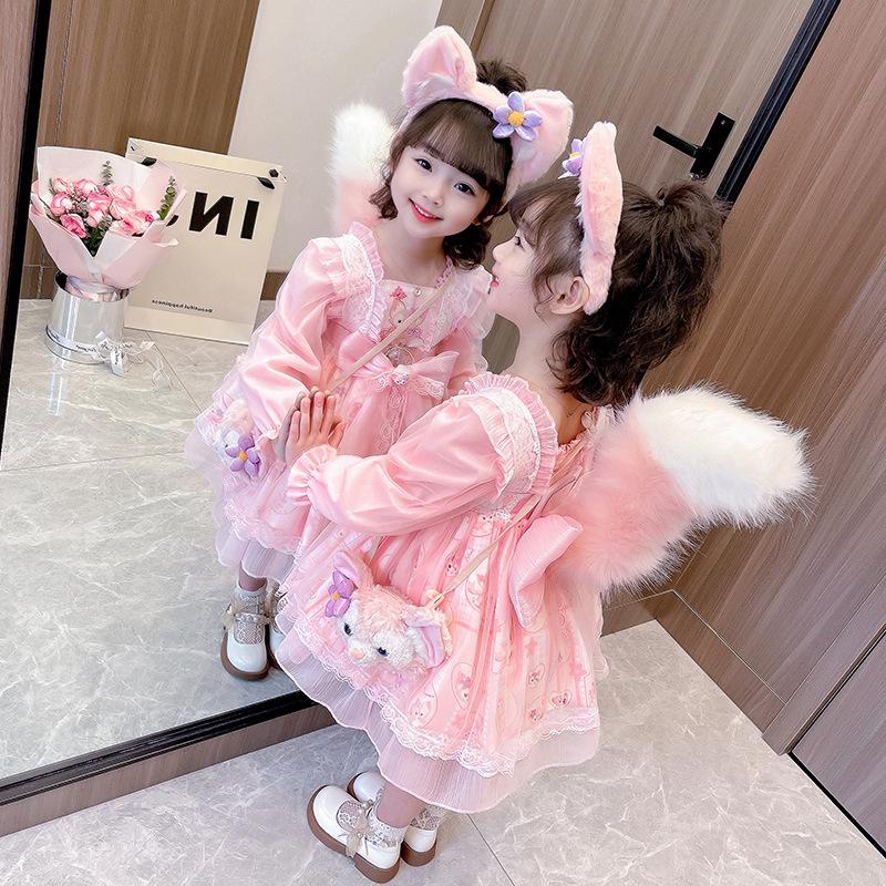 リーナ・ベル コスプレ 子供用 ステラコスプレ ディズニー 長袖 リーナ・ベル コスプレ 子供用 ステラコスプレ ディズニー 長袖