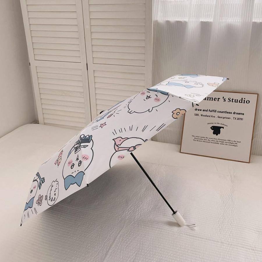 ちいかわ 折りたたみ傘 ハチワレ モモンガ ウサギ 8本骨 自動開閉 折り畳み傘 かわいい UVカット 撥水 晴雨兼用 収納ポーチ付き 子供 大人 |  | 10