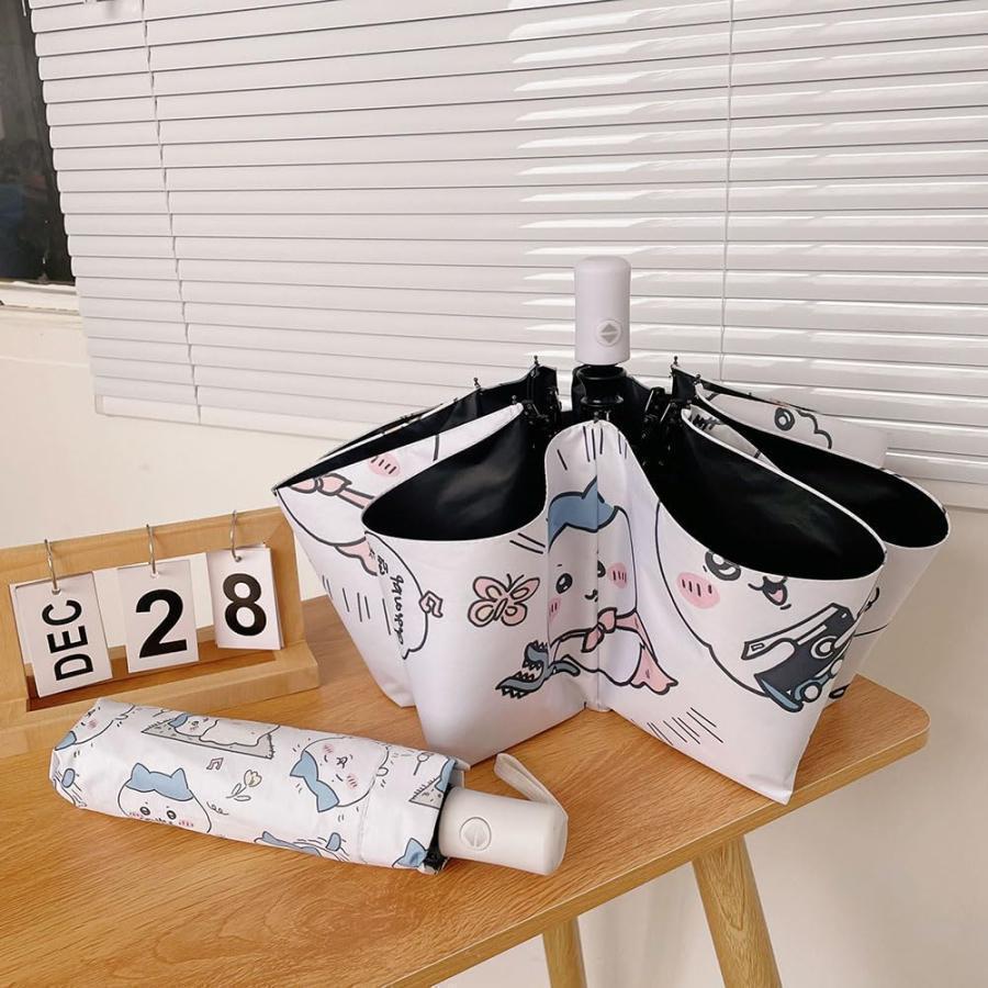 ちいかわ 折りたたみ傘 ハチワレ モモンガ ウサギ 8本骨 自動開閉 折り畳み傘 かわいい UVカット 撥水 晴雨兼用 収納ポーチ付き 子供 大人 |  | 11