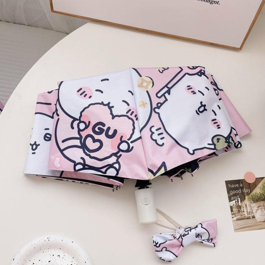 ちいかわ 折りたたみ傘 ハチワレ モモンガ ウサギ 8本骨 自動開閉 折り畳み傘 かわいい UVカット 撥水 晴雨兼用 収納ポーチ付き 子供 大人 |  | 12