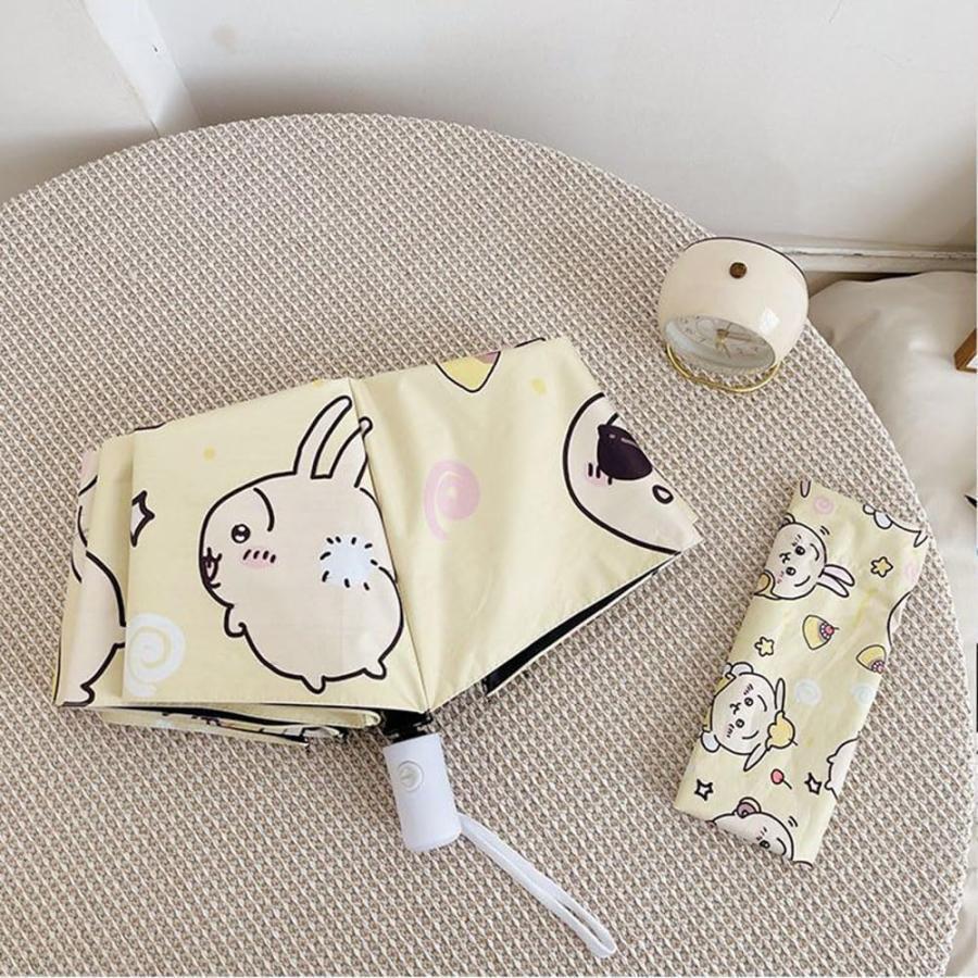 ちいかわ 折りたたみ傘 ハチワレ モモンガ ウサギ 8本骨 自動開閉 折り畳み傘 かわいい UVカット 撥水 晴雨兼用 収納ポーチ付き 子供 大人 |  | 14