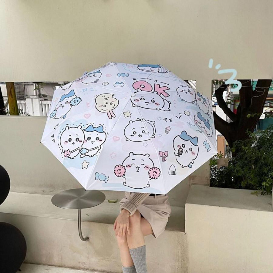 ちいかわ 折りたたみ傘 ハチワレ モモンガ ウサギ 8本骨 自動開閉 折り畳み傘 かわいい UVカット 撥水 晴雨兼用 収納ポーチ付き 子供 大人 |  | 07