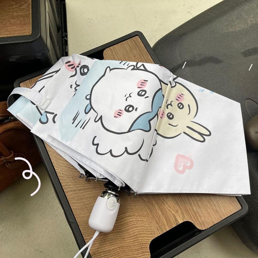 ちいかわ 折りたたみ傘 ハチワレ モモンガ ウサギ 8本骨 自動開閉 折り畳み傘 かわいい UVカット 撥水 晴雨兼用 収納ポーチ付き 子供 大人 |  | 08