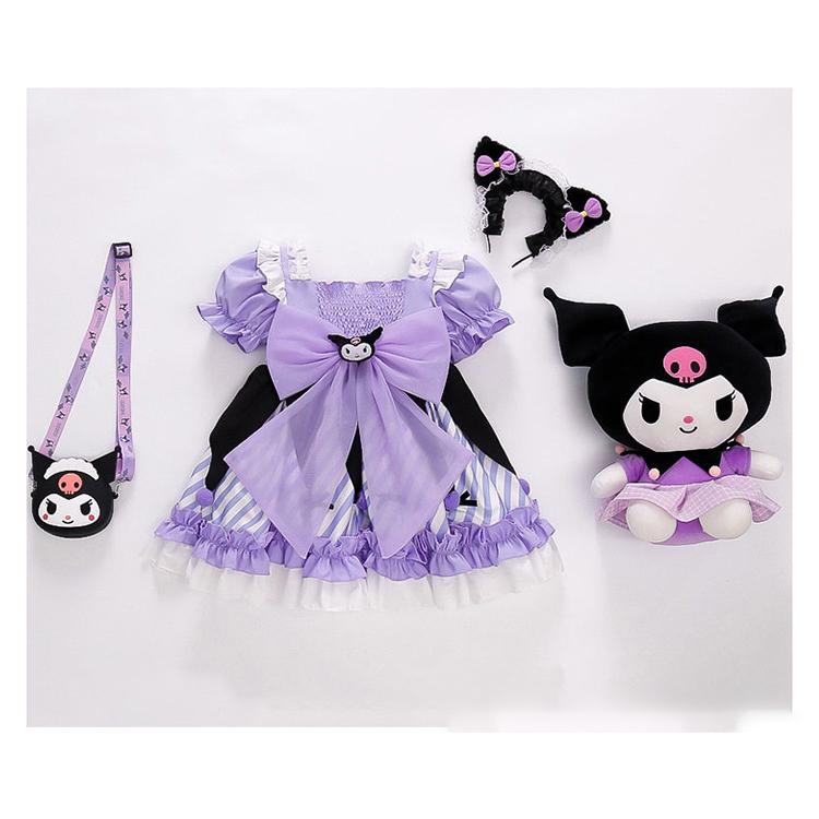 クロミちゃん 子供 ワンピース 半袖 コスプレ衣装 変装 かわいい