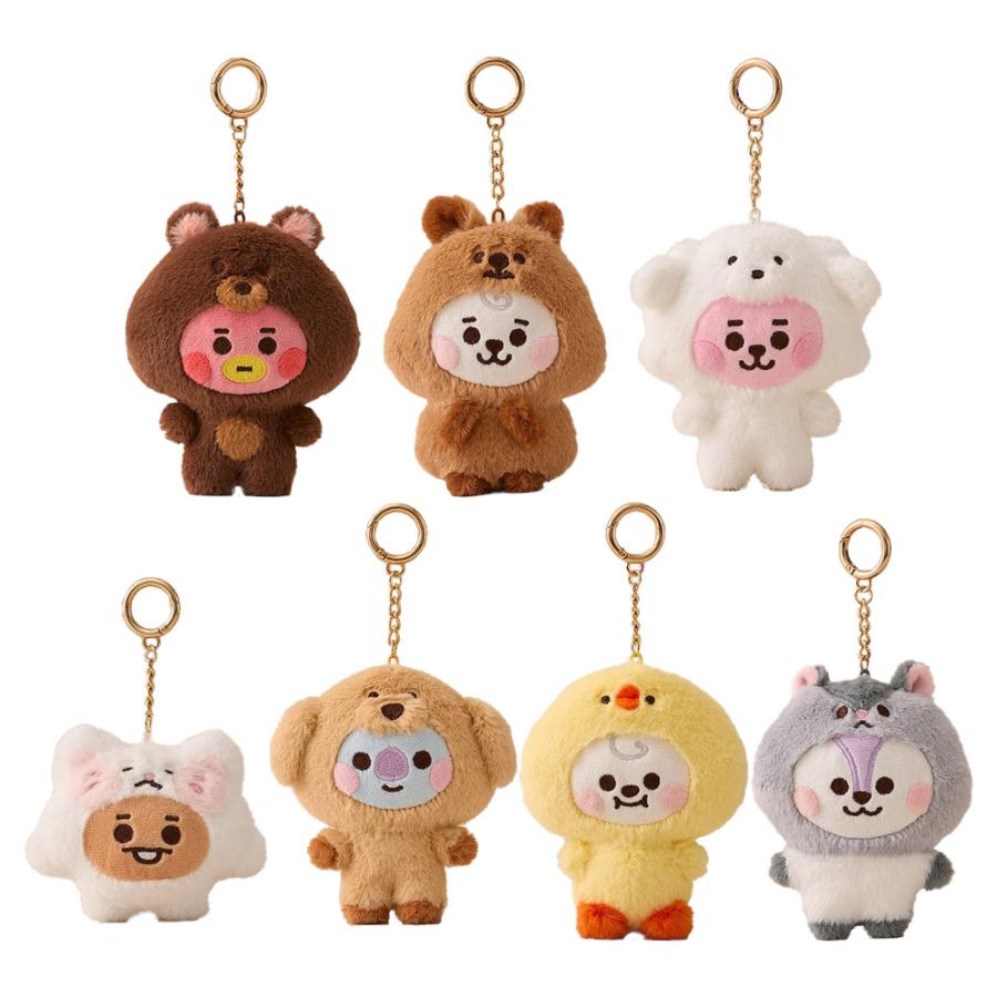 BTS BT21 [ BABY PLUSH KEYRING FLUFFY ] / キーリング 防弾少年