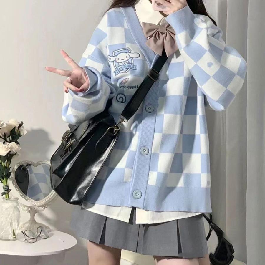 ニットカーディガン（シナモロール） シナモロールUNISEX KNIT CARDIGAN【ポケット付き】 | NIER CLOTHING